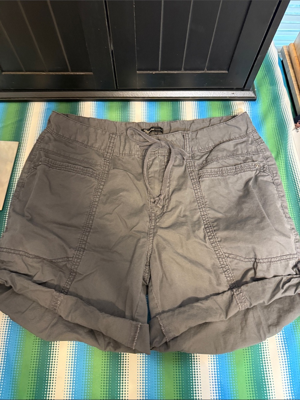 Women’s Lightweight Drawstring Bermuda Shorts - Gray